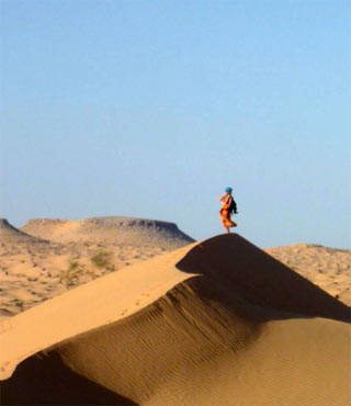 trekking dans le desert